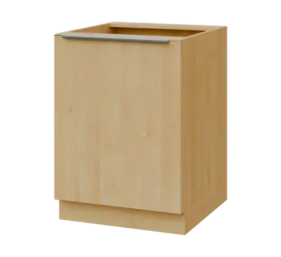 SIS - 6D spodní skříňka, 1-dveřová, levá, 870x600x600, javor horský